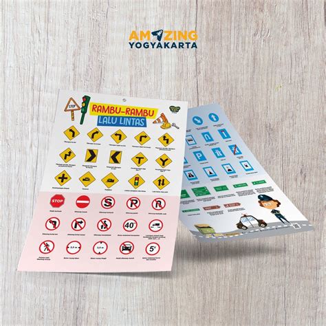 Jual Poster Edukasi Anak Rambu Rambu Lalu Lintas 2 In 1 Shopee Indonesia