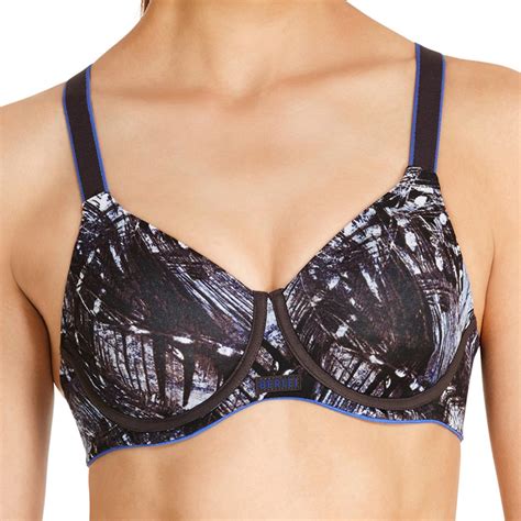 Black Navy High Performance Underwired Sports Bra Brandalley