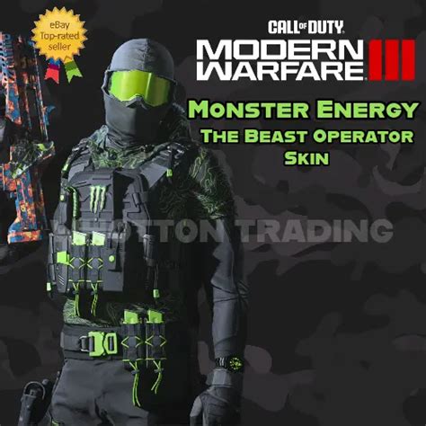 CALL OF DUTY Modern Warfare 3 Monster Energy The Beast Skin Operator ...