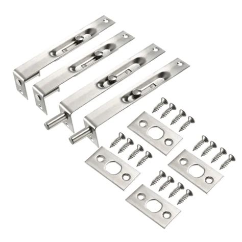 Flush Bolt Inch Stainless Steel Guard Lever Action Latch Lock Pcs