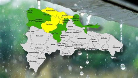 Coe Emite Alerta Verde Y Amarilla Para Varias Provincias