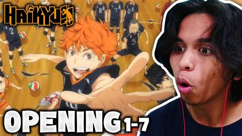 Haikyuu Openings Reaction First Time Reaction Youtube