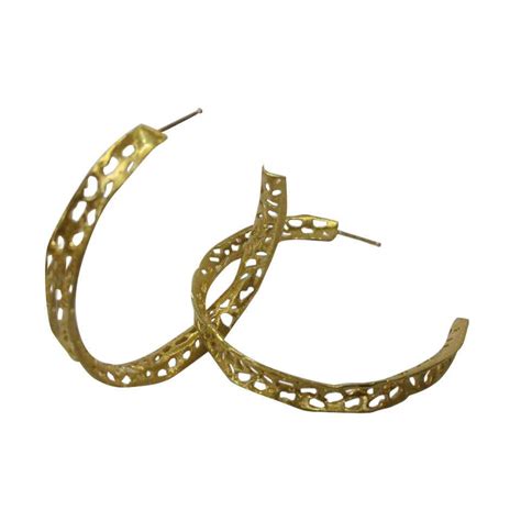 Diamond Gold Hoop Earrings For Sale at 1stDibs