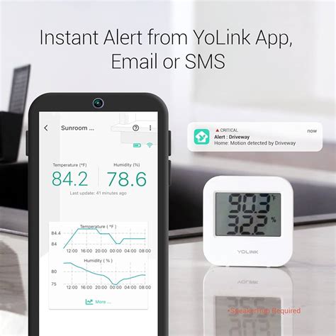 Yolink Smart Wireless Temperature Humidity Sensor Wide Off