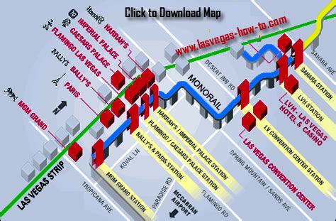 Lv Strip Map Of Trams | semashow.com