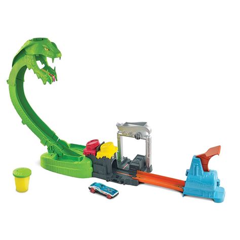 Hot Wheels City Toxic Creatures Toxic Snake Strike Vehicle Ramp Playset
