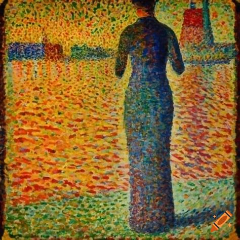 Pointillism painting in the style of george seurat on Craiyon