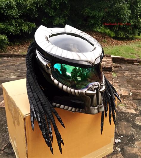 Custom Predator Motorcycle Helmet Etsy