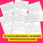 Textos Reflexivos De Sociologia Com Atividades Pdf - 30 Textos Reflexivos de Sociologia com Atividades + Gabarito - ABC ...
