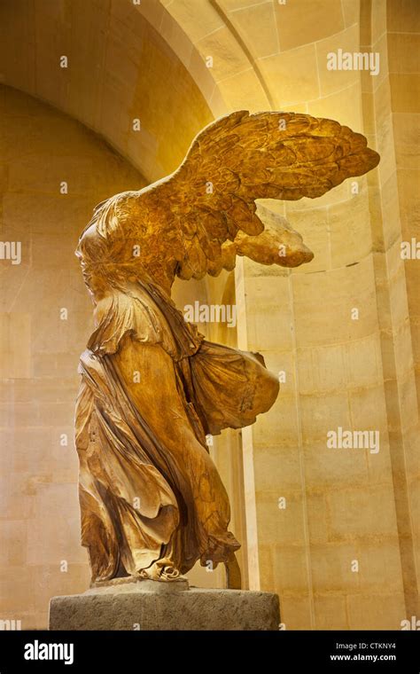 Statue Of Winged Victory Victoire De Samothrace In The Musee Du