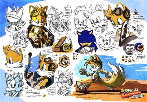 Tails from Sonic boom concept art | Sonic, Sonic boom, Sonic art