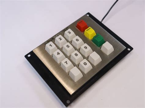 Teclado 16 Teclas Personalizado para Automação Frame Aço Inox