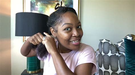 How To Moisturize And Retain Length On Natural Hair With This Low Manipulation Hairstyle Youtube