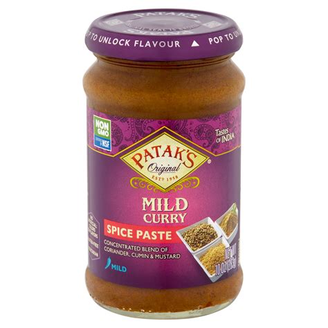 Patak S Original Mild Curry Spice Paste 10 Oz Walmart