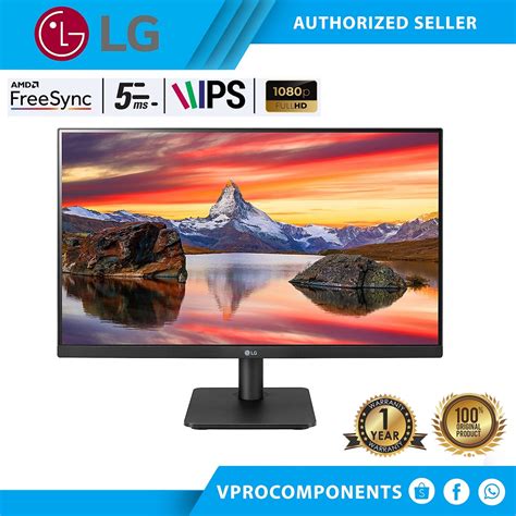 Lg Monitor 24mp400 B 24 Inch Fhd 1920 X 1080 Ips Amd Freesync