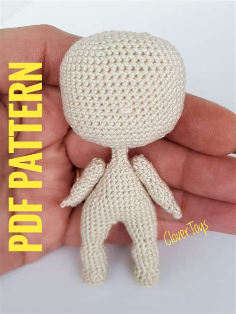 Crochet Doll Body Pattern Amigurumi Doll Body Pdf Pattern Etsy