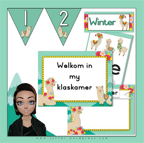 Llama Theme My Klaskamer Idees En Gedagtes Uit N Juffrou Se Pen