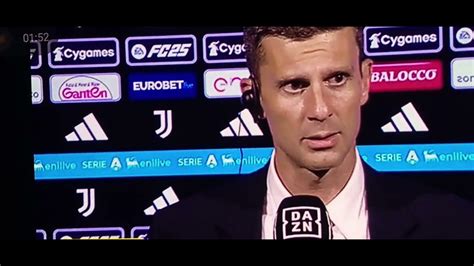 Intervista Thiago Motta Post Partita Juventus Como Youtube