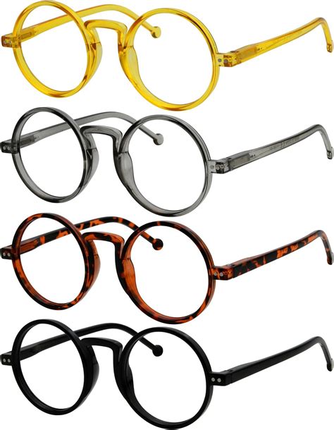 Eyekepper 4 Pack Round Reading Glasses For Women Men Retro Readers200 Health