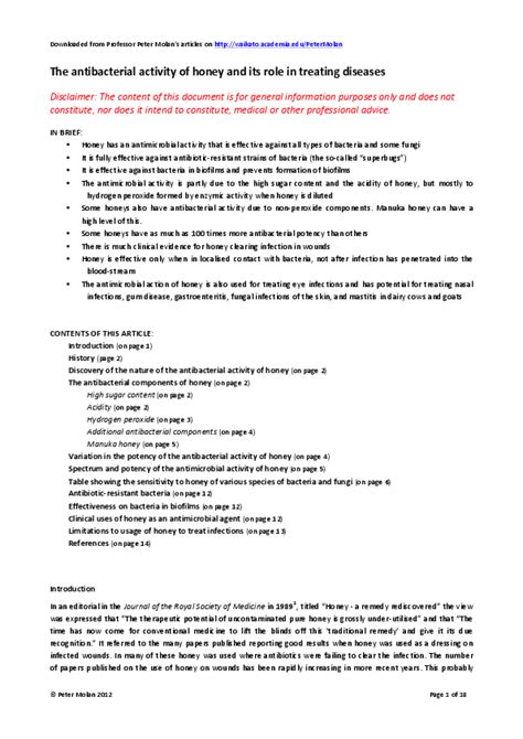 (PDF) Pdf 6: The antibacterial activity of honey and its role in ... 