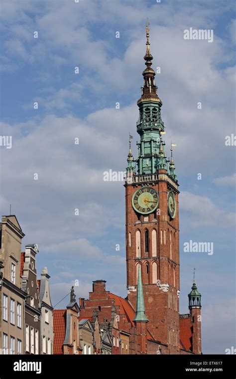 Gdansk, Danzig, Poland, City Hall, 50m high tower Stock Photo - Alamy