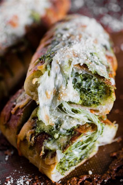 Cheesy Pesto Garlic Bread Nutmeg Nanny