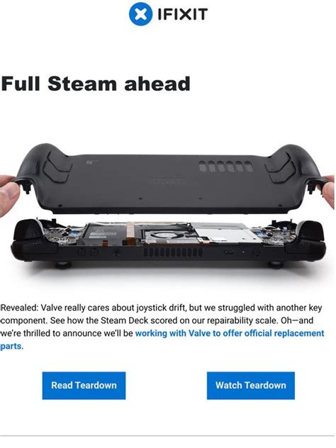 Ifixit Our Steam Deck Teardown Is Here Milled