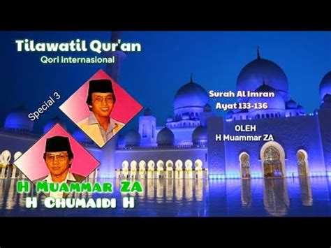 H Muammar Za Surah Al Imran Youtube