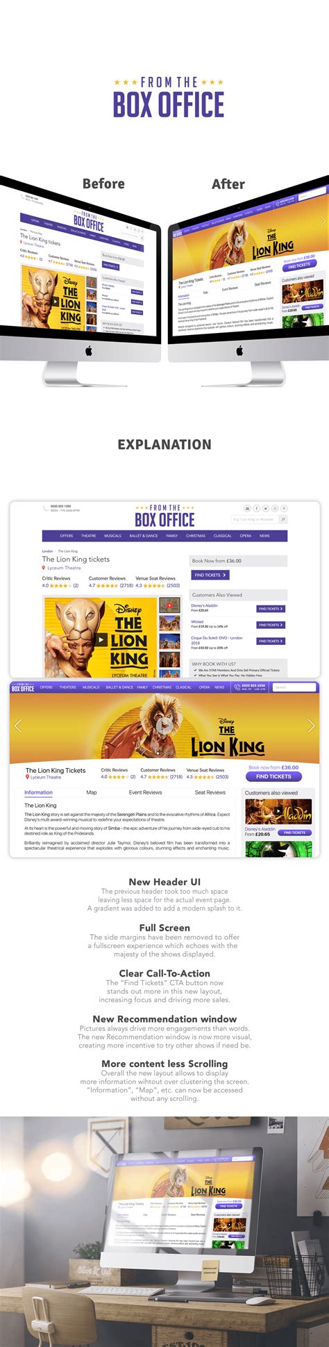 Ticketing Website Redesign on Behance