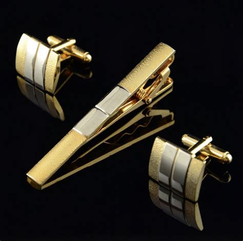 Cm023 High Quality Gold Vintage Jewelry Men S Tie Clips Cufflinks Tie Clips Sets Men Dress