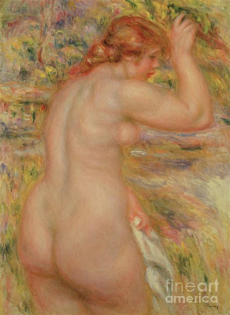 Standing Nude By Renoir Painting By Pierre Auguste Renoir