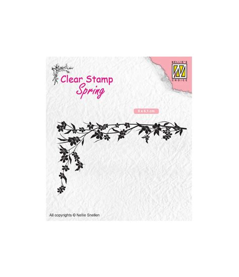 Clear Stamp Floral Corner 1 Nellie Snellen