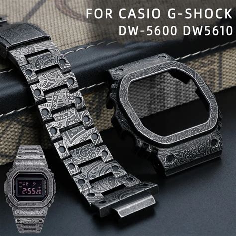 Metal Watch Band Steel Case Shell For Casio G Shock Dw Dw