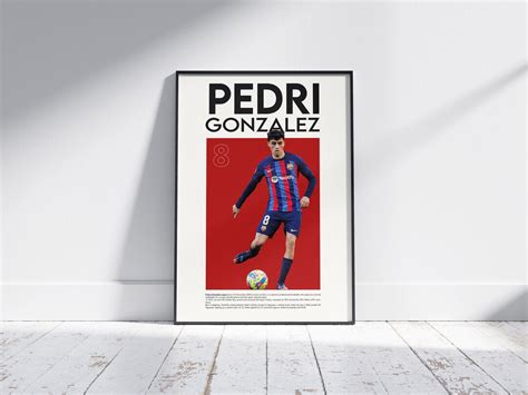 Pedri Poster T Pedri Barcelona Wall Art Decor Pedri Poster Etsy