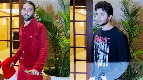 Sohail Khan Son Nirvaan Khan And Orry Spotted His Aunt Malaika Arora House For Christmas Party