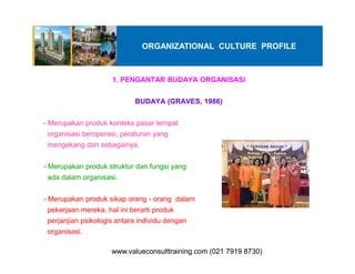 Organizational Culture Profile Ppt