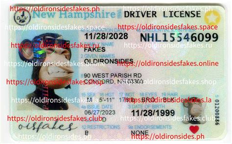 New Hampshire Driver License Nh Oldironsidesfakes Fakeidvendors