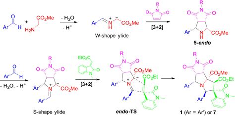 Double 3 2 Cycloadditions For Diastereoselective Synthesis Of