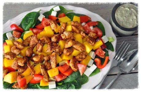 Zomerse Salade Met Kip En Mango Gezondhappy Nl