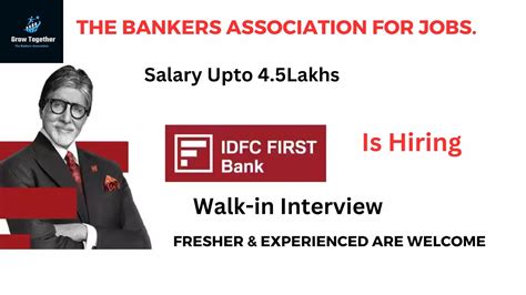 IDFC First Bank Is Hiring 2023 IDFC First Bank Jobs For Freshers