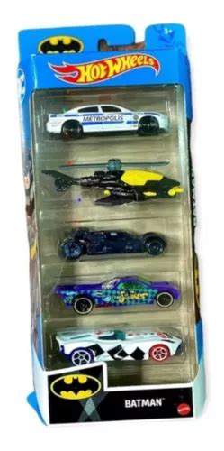 Hot Wheels Pack 5 Carritos A Escala Batman Envío gratis