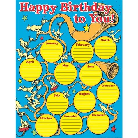 10 Printable Birthday Chart For Classroom In 2020 Birthday Chart Classroom Birthday Charts