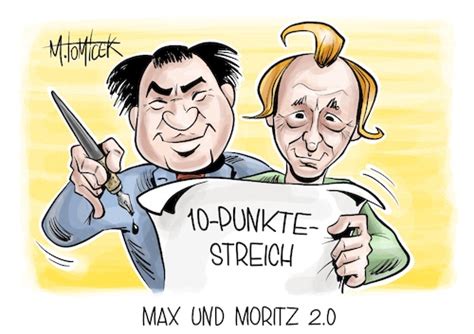 Max Und Moritz Von Mirco Tomicek Politik Cartoon Toonpool