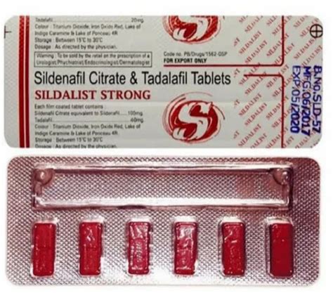 Sildalist Strong Tablets At Rs 300 Stripe Sildenafil Citrate Tablets