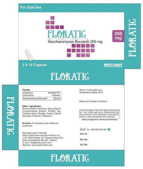 Floratic Saccharomyces Boulardii Mg Capsule At Rs Box