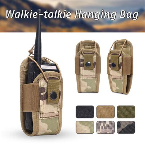 Tactical Molle Radio Walkie Talkie Pouch Waist Bag Holder Pocket