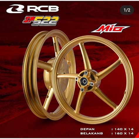 Jual Velg RCB SP522 Palang 5 Mio Sporty Mio Soul Nouvo Lebar 140 160