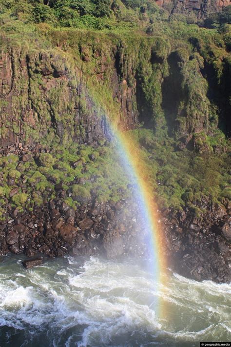 Rainbow Over Iguacu River - Geographic Media