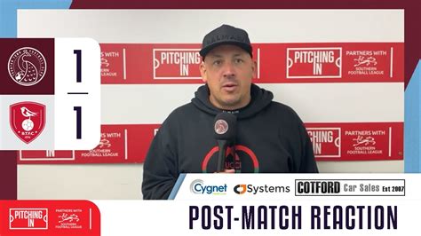 Taunton Town F C Bracknell Town F C Post Match Interview