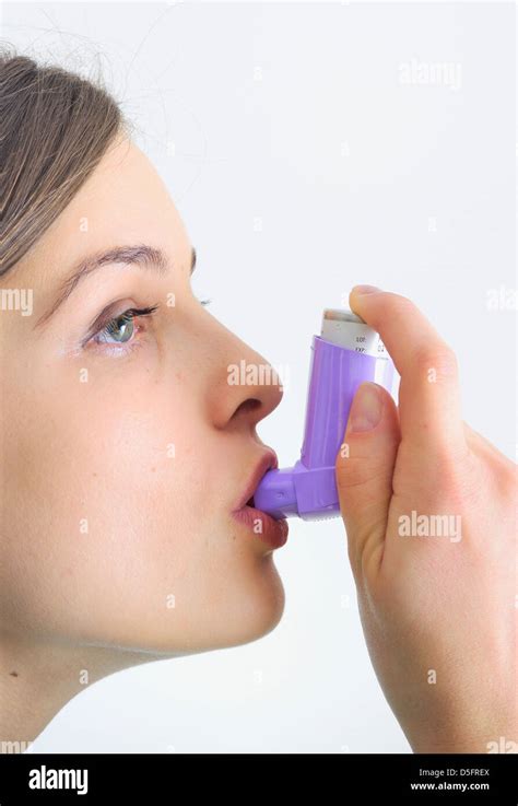 Asthma Inhalator Hi Res Stock Photography And Images Alamy